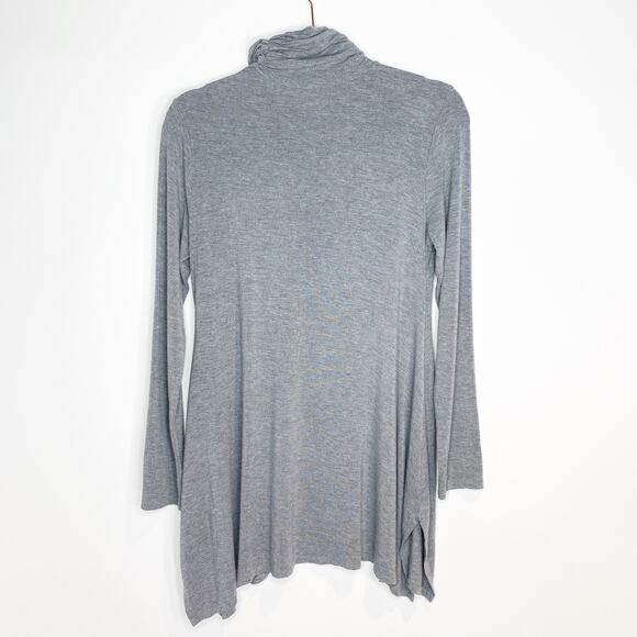 Soft Surroundings Womens Heather Gray Timely Turtleneck Tunic Top Size Small - Picture 7 of 9